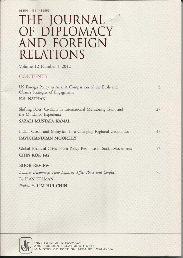 The Journal of Diplomacy and Foreign Relations – PALMOILIS